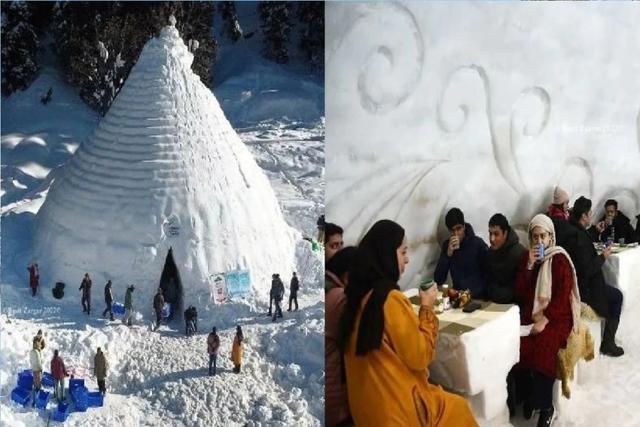 পৃথিবীর বৃহত্তম ইগলু ক্যাফে এখন কাশ্মীরে