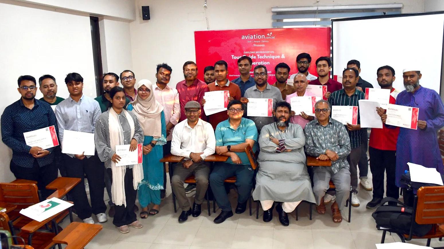 Aviation.com.bd holds second tour guide workshop in Dhaka